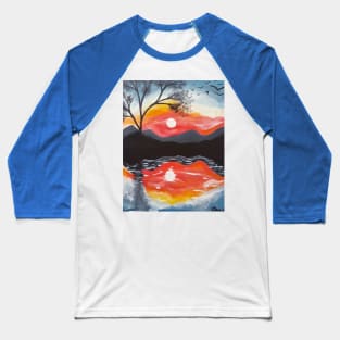 Mountain Sunset Baseball T-Shirt